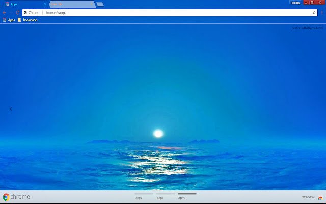 Blue Fog Horizon Scenic Sunset dal Chrome web store da eseguire con OffiDocs Chromium online