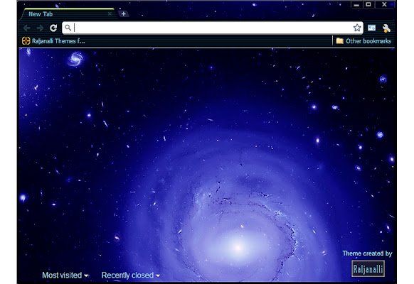 ক্রোম ওয়েব স্টোর থেকে BlueGalaxy4921 800 OpticBlue Hubble6 থিম OffiDocs Chromium অনলাইনে চালানো হবে