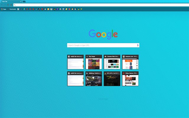 Chrome ウェブストアの斜め線を含む青のグラデーションを OffiDocs Chromium online で実行