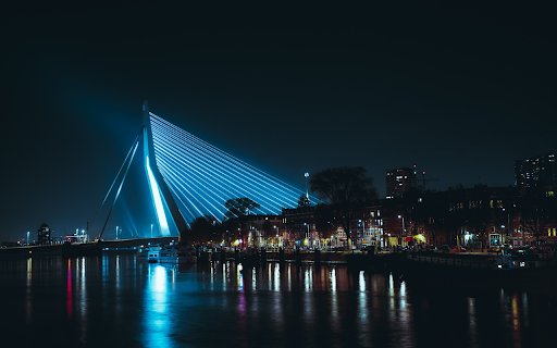 Blue light on the bridge  from Chrome web store to be run with OffiDocs Chromium online