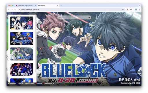 Blue Lock Wallpaper  from Chrome web store to be run with OffiDocs Chromium online