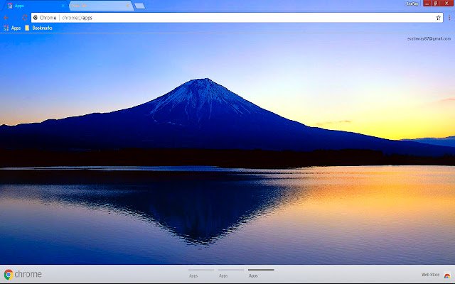 Blue Mountain Reflection Scenic da Chrome Web Store será executado com OffiDocs Chromium online