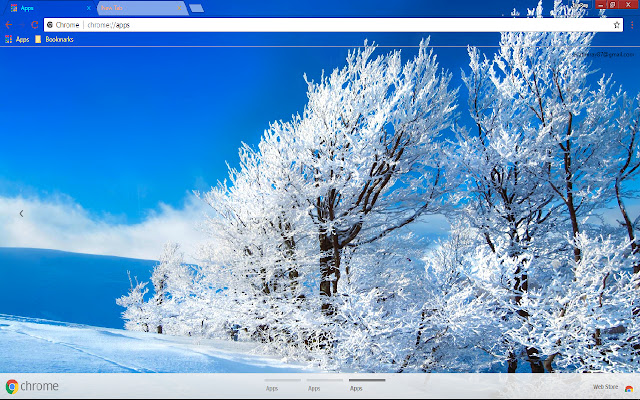 Blue Nature Snow White  from Chrome web store to be run with OffiDocs Chromium online