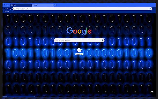 Blue numbers on black  from Chrome web store to be run with OffiDocs Chromium online