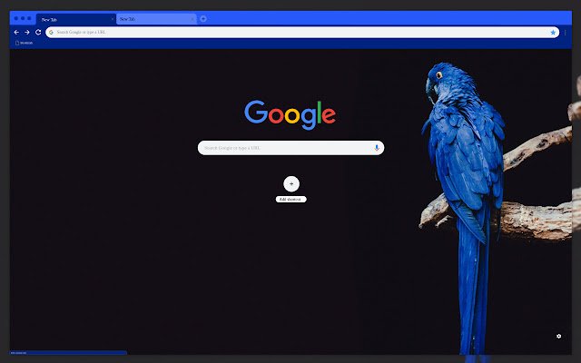 Loro azul de Chrome web store se ejecutará con OffiDocs Chromium en línea