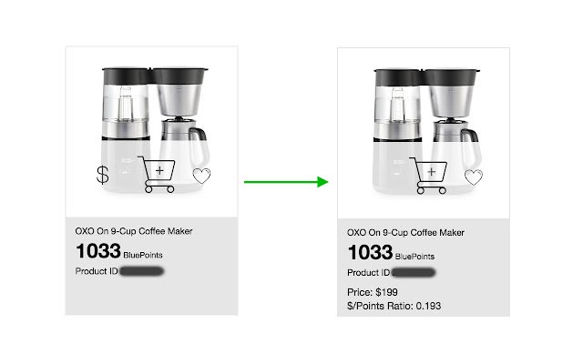 Bluepoints Price Checker  from Chrome web store to be run with OffiDocs Chromium online