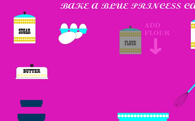 Blue Princess Cake Baking Game ze sklepu internetowego Chrome do uruchomienia z OffiDocs Chromium online