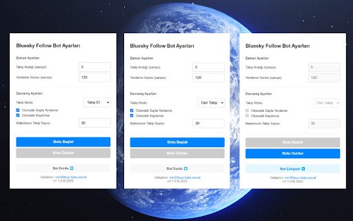 Bluesky Follow Bot  from Chrome web store to be run with OffiDocs Chromium online
