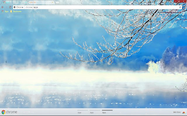 Blue Sky Snow Türkis Winter aus dem Chrome-Webshop zur Ausführung mit OffiDocs Chromium online
