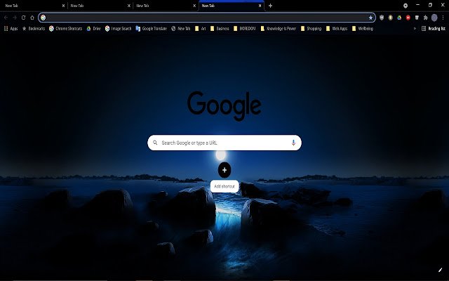 Blue Space Sunset Theme  from Chrome web store to be run with OffiDocs Chromium online