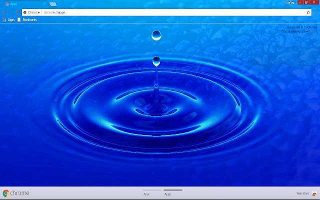 Blue Splash Water WaterDrop 1366*768  from Chrome web store to be run with OffiDocs Chromium online