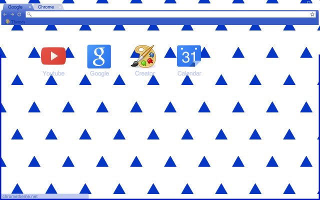 Blue Triangles  from Chrome web store to be run with OffiDocs Chromium online