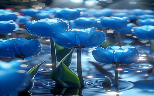 blue tulip wallpaper  from Chrome web store to be run with OffiDocs Chromium online