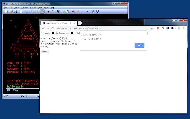 BlueZone-extensie van de Chrome-webwinkel om te worden uitgevoerd met OffiDocs Chromium online