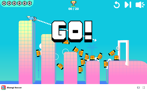 Blumgi Soccer Game Shoot the soccer ball into the goal with precision! from Chrome web store to be run with OffiDocs Chromium online Blumgi Soccer Game Shoot the soccer ball into the goal with precision! from Chrome web store to be run with OffiDocs Chromium online