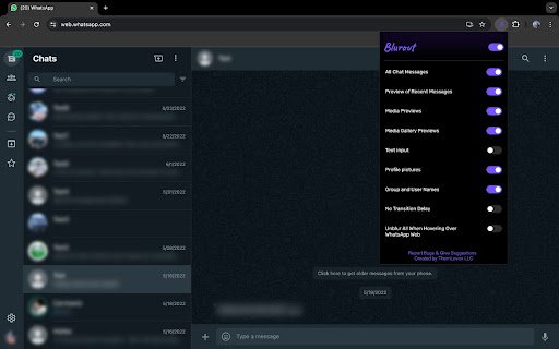 Blurout  from Chrome web store to be run with OffiDocs Chromium online
