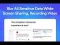 Blurry Blur Sensitive Infos, Draw Highlight uit de Chrome-webwinkel voor gebruik met OffiDocs Chromium online