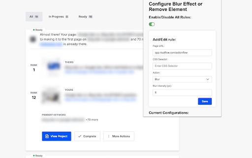 Blur Style Injector  from Chrome web store to be run with OffiDocs Chromium online