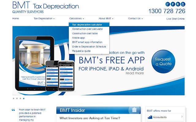 BMT Tax Depreciation Calculator  from Chrome web store to be run with OffiDocs Chromium online