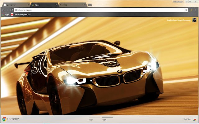La voiture de sport BMW i8 Concept Vision Super Racing de la boutique en ligne Chrome sera exécutée avec OffiDocs Chromium en ligne