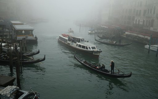 Boats in Harbor Covered with Fog  from Chrome web store to be run with OffiDocs Chromium online