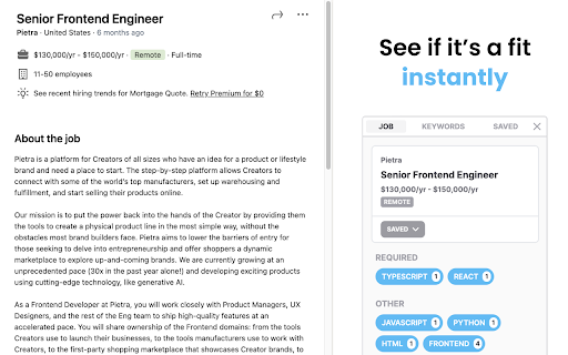 Bolt Job Application Tracker  from Chrome web store to be run with OffiDocs Chromium online