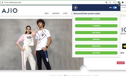 BonusesFinder  from Chrome web store to be run with OffiDocs Chromium online