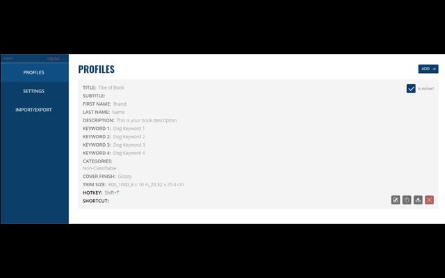 Book Bolt Lister  from Chrome web store to be run with OffiDocs Chromium online