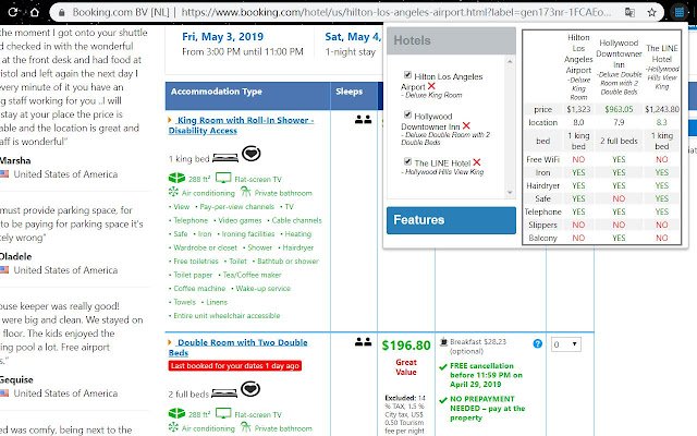 Bookinghelper mula sa Chrome web store na tatakbo sa OffiDocs Chromium online