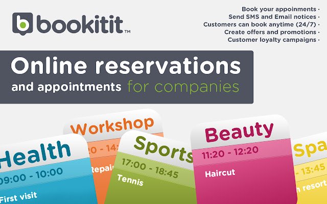 Bookitit Online Scheduling  from Chrome web store to be run with OffiDocs Chromium online