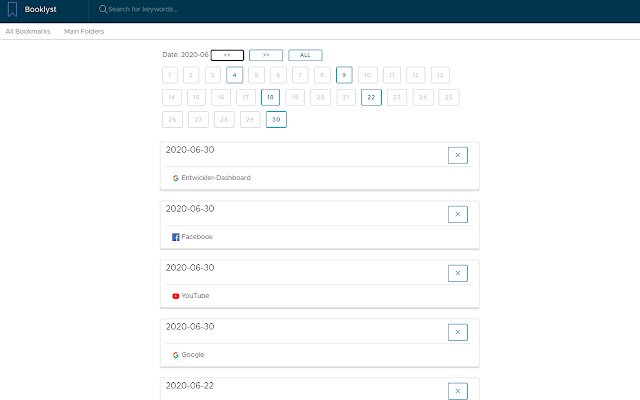 Booklyst  from Chrome web store to be run with OffiDocs Chromium online