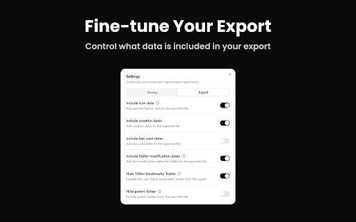Bookmark Import/Export  from Chrome web store to be run with OffiDocs Chromium online