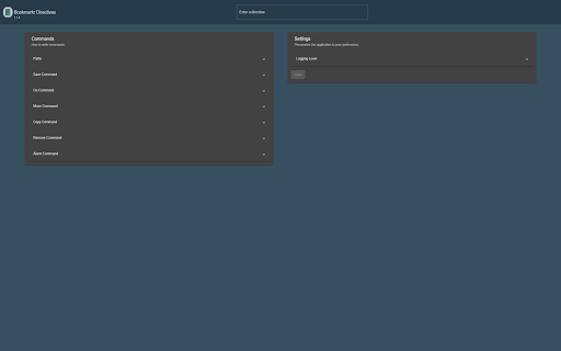 Bookmarkr Directives  from Chrome web store to be run with OffiDocs Chromium online