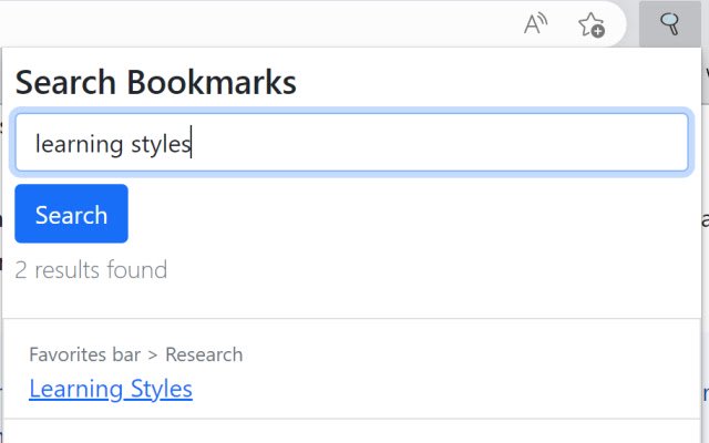Bookmark Searcher dal Chrome Web Store da eseguire con OffiDocs Chromium online
