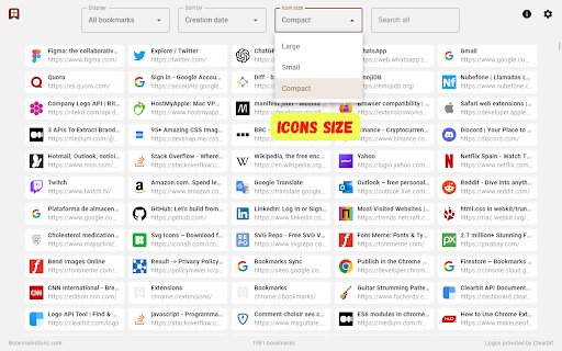 Bookmarks Speed Instant access to bookmarks  from Chrome web store to be run with OffiDocs Chromium online