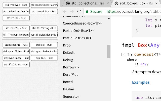 Bookmarks window  from Chrome web store to be run with OffiDocs Chromium online