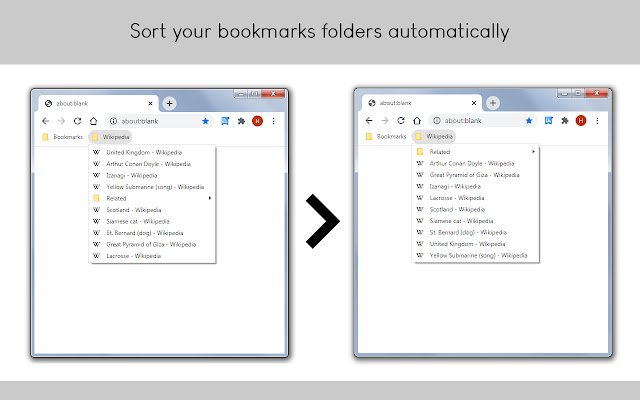 Booksorter  from Chrome web store to be run with OffiDocs Chromium online