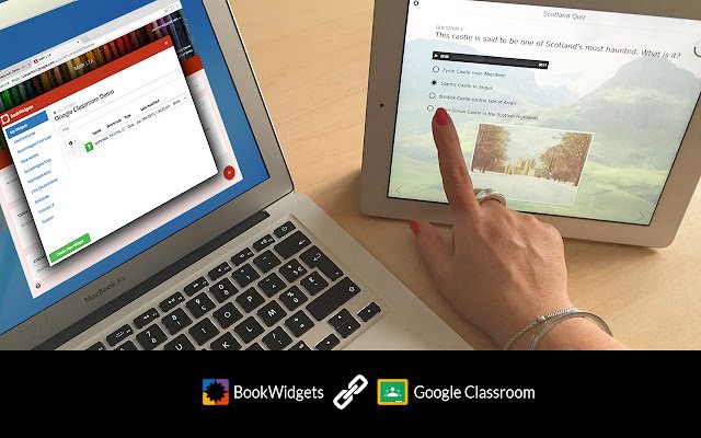BookWidgets Google Classroom Integration de la boutique en ligne Chrome à exécuter avec OffiDocs Chromium en ligne