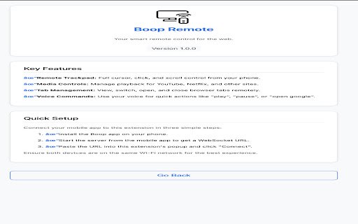 Boop Remote  from Chrome web store to be run with OffiDocs Chromium online