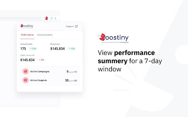 Boostiny Publisher Extension  from Chrome web store to be run with OffiDocs Chromium online