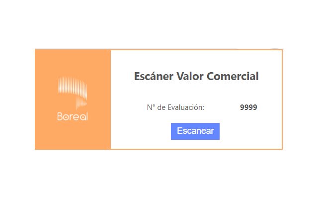 Boreal Valor Comercial de Chrome web store se ejecutará con OffiDocs Chromium en línea