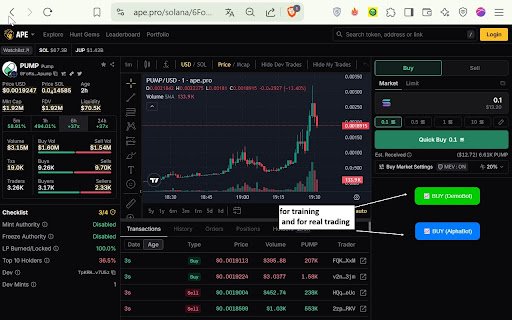 Bot Buy Button  from Chrome web store to be run with OffiDocs Chromium online