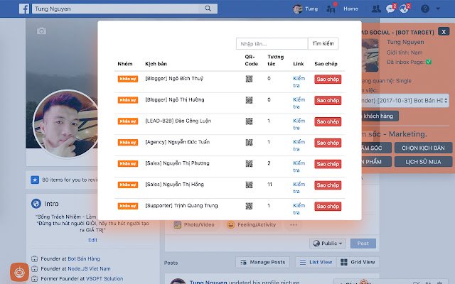 Bot Target @ Bot Bán Hàng  from Chrome web store to be run with OffiDocs Chromium online