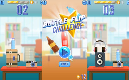 Bottle Flipping Offline Unblocked Game  from Chrome web store to be run with OffiDocs Chromium online