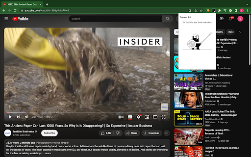 Bouncer  from Chrome web store to be run with OffiDocs Chromium online