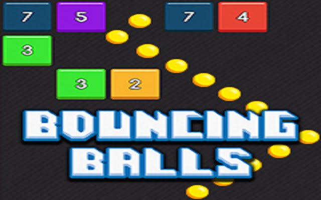 Le jeu Bouncing Balls de la boutique en ligne Chrome doit être exécuté avec OffiDocs Chromium en ligne
