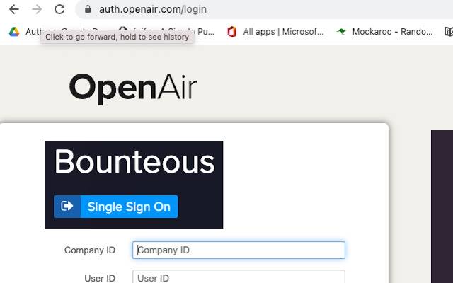 Bounteous OpenAir Helper dal Chrome Web Store da eseguire con OffiDocs Chromium online