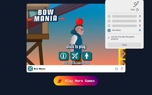 Bow Mania Game Aim, Shoot, and Become the Ultimate Bowman!  from Chrome web store to be run with OffiDocs Chromium online