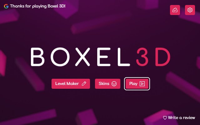Boxel 3D mula sa Chrome web store na tatakbo sa OffiDocs Chromium online