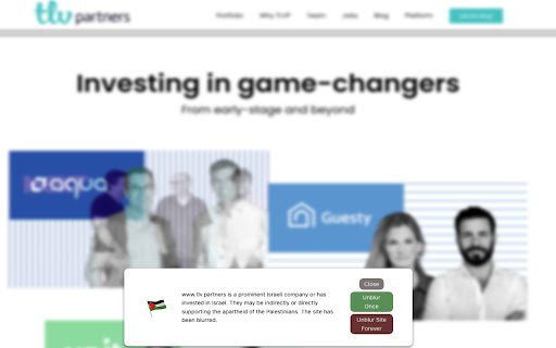 Boycott For Palestine  from Chrome web store to be run with OffiDocs Chromium online